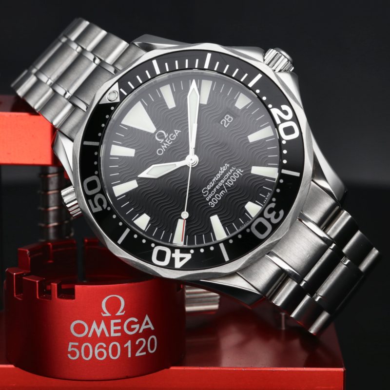 2005 ca. Omega ref. 22645000 Seamaster 300M Quarzo 41 mm Scatola e Garanzia Originale - immagine 4