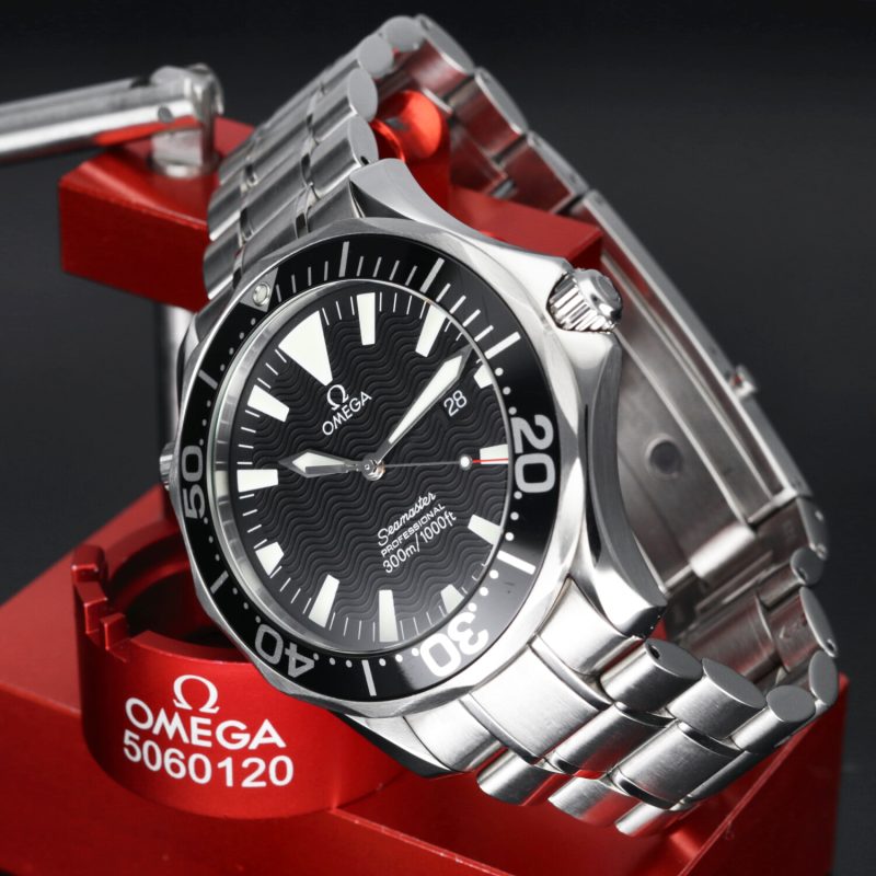 2005 ca. Omega ref. 22645000 Seamaster 300M Quarzo 41 mm Scatola e Garanzia Originale - immagine 6