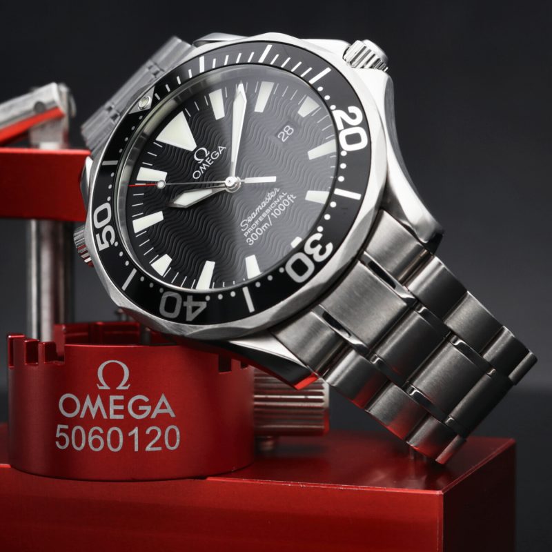2005 ca. Omega ref. 22645000 Seamaster 300M Quarzo 41 mm Scatola e Garanzia Originale - immagine 11