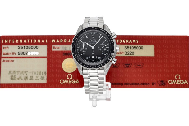2005 Omega ref. 35105000 Speedmaster Automatico "Reduced" 39mm con Garanzia Originale - immagine 16