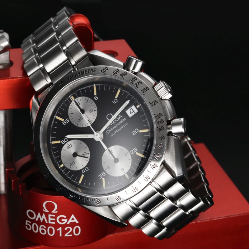 ca. 1991 Omega 35115000 Speedmaster Date 39mm Reverse Panda Dial - Omega Serviced - Image 4