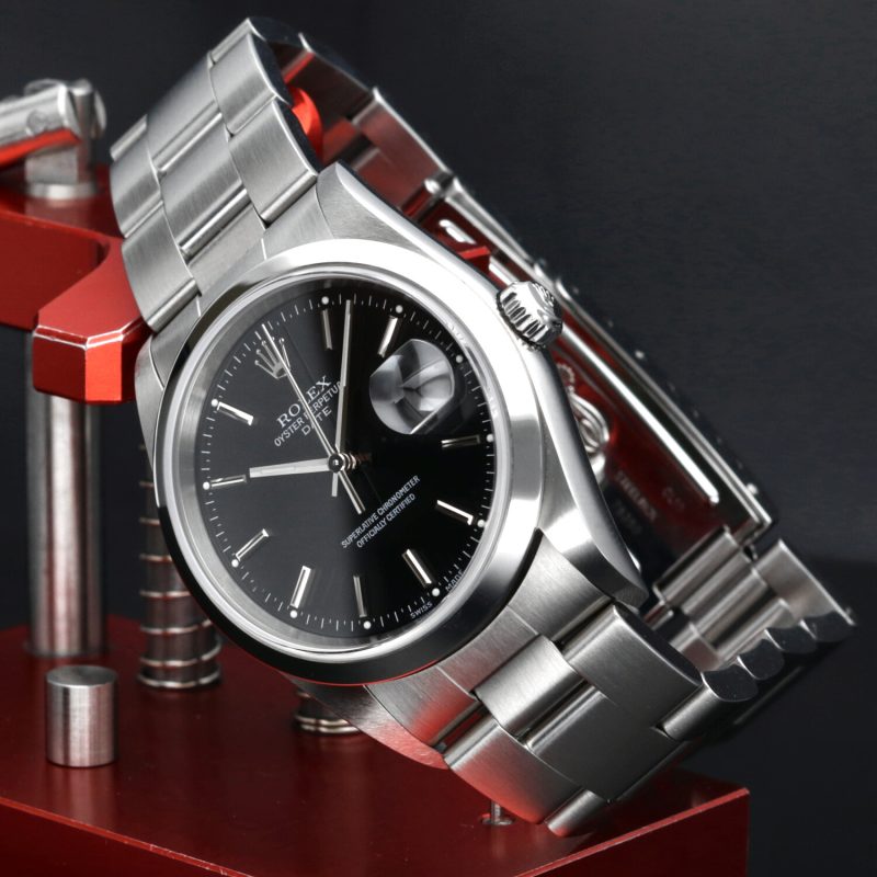 2004 Rolex ref. 15200 Oyster Perpetual Date 34 mm Mai Indossato con Scatola e Garanzia Originale - immagine 5