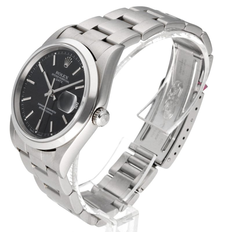 2004 Rolex ref. 15200 Oyster Perpetual Date 34 mm Mai Indossato con Scatola e Garanzia Originale - immagine 2