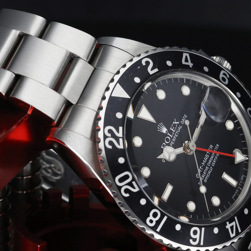 1986 Vintage Rolex 16750 GMT-Master Automatic 40 mm  Box+Booklet+Calendar+Card holder+Hang Tag+Rolex Service Card - Image 6