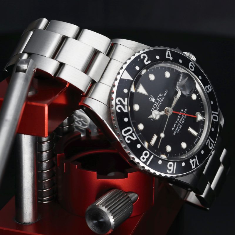 1986 Vintage Rolex 16750 GMT-Master Automatic 40 mm  Box+Booklet+Calendar+Card holder+Hang Tag+Rolex Service Card - Image 5