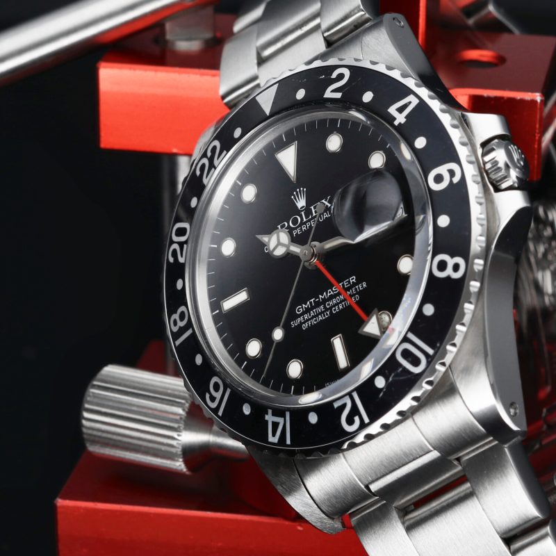 1986 Vintage Rolex 16750 GMT-Master Automatic 40 mm  Box+Booklet+Calendar+Card holder+Hang Tag+Rolex Service Card - Image 8