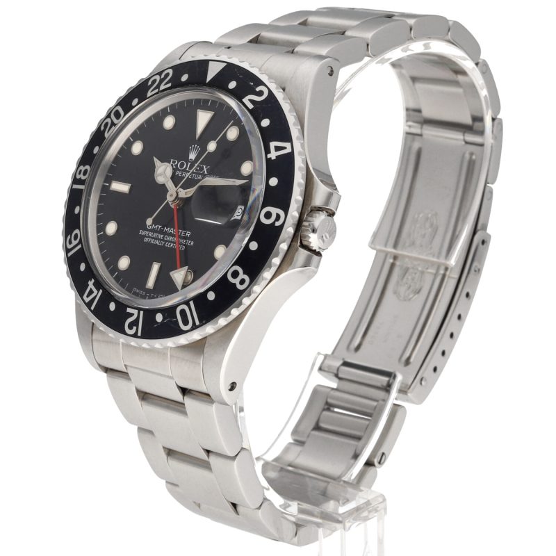 1986 Vintage Rolex 16750 GMT-Master Automatic 40 mm  Box+Booklet+Calendar+Card holder+Hang Tag+Rolex Service Card - Image 2
