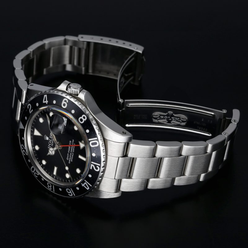1986 Vintage Rolex 16750 GMT-Master Automatic 40 mm  Box+Booklet+Calendar+Card holder+Hang Tag+Rolex Service Card - Image 16