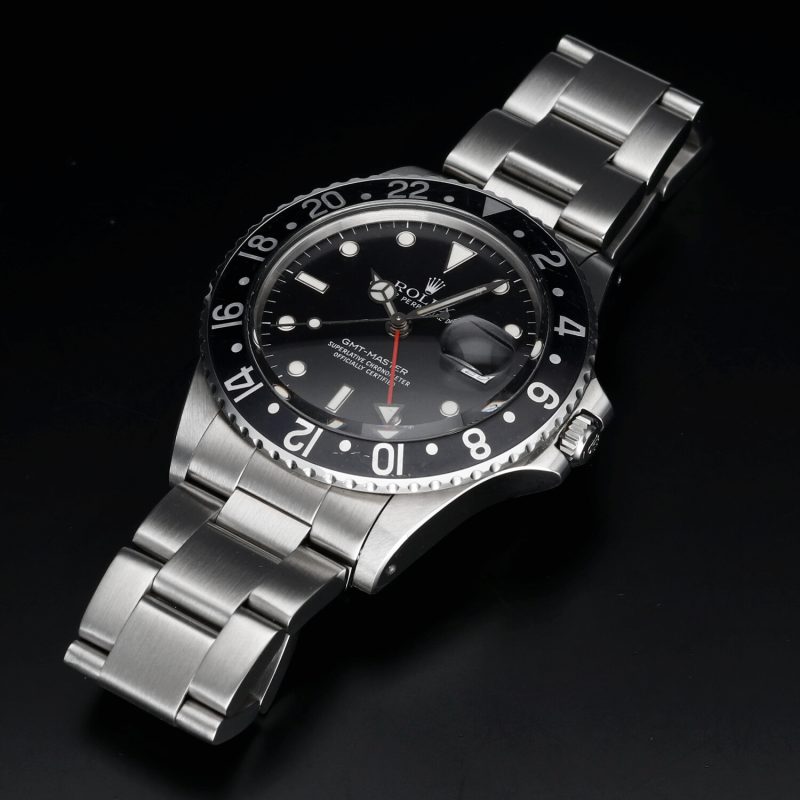 1986 Vintage Rolex 16750 GMT-Master Automatic 40 mm  Box+Booklet+Calendar+Card holder+Hang Tag+Rolex Service Card - Image 14