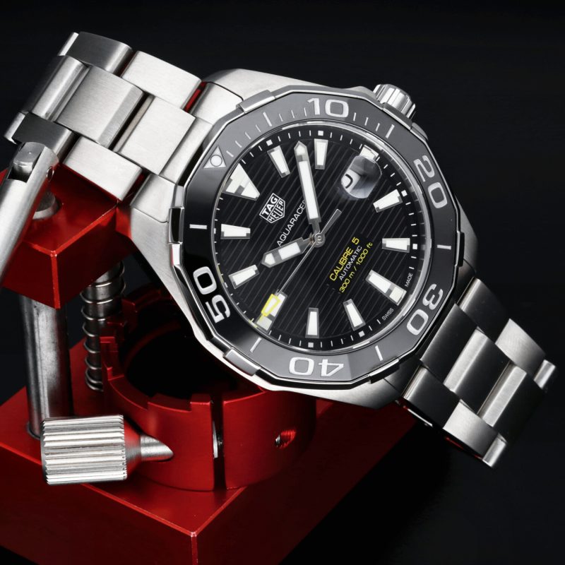 2017 TAG Heuer ref. WAY201A.BA0927 Aquaracer 300M Automatico 43mm. Mai Indossato! - immagine 4
