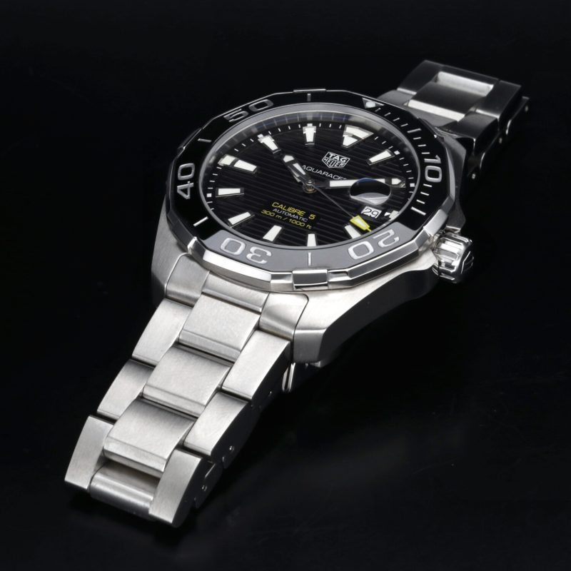 2017 TAG Heuer ref. WAY201A.BA0927 Aquaracer 300M Automatico 43mm. Mai Indossato! - immagine 11