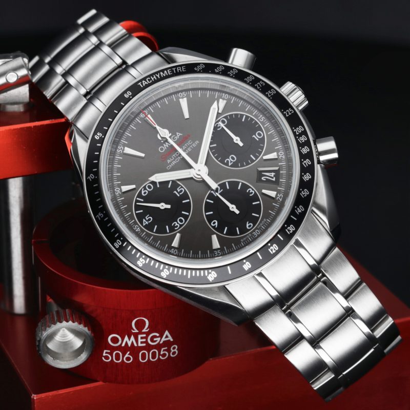 2019 Unpolished Omega 32330404006001 Speedmaster Date Chronometer 40 mm, Box, Booklet, Papers - Image 4