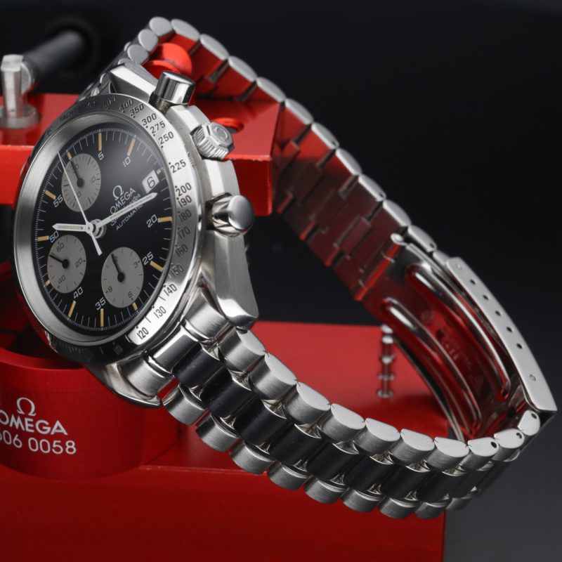 1993 ca. Omega ref. 35115000 Speedmaster Data 39 mm Quadrante Panda Invertito - immagine 6
