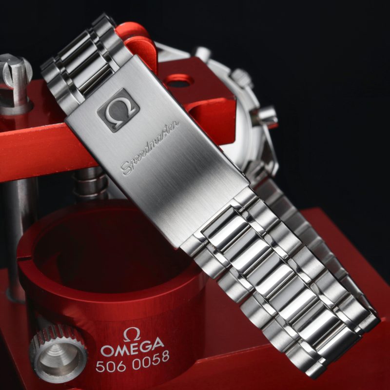 1993 ca. Omega ref. 35115000 Speedmaster Data 39 mm Quadrante Panda Invertito - immagine 7