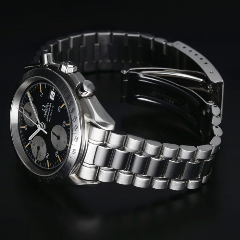 1993 ca. Omega ref. 35115000 Speedmaster Data 39 mm Quadrante Panda Invertito - immagine 15