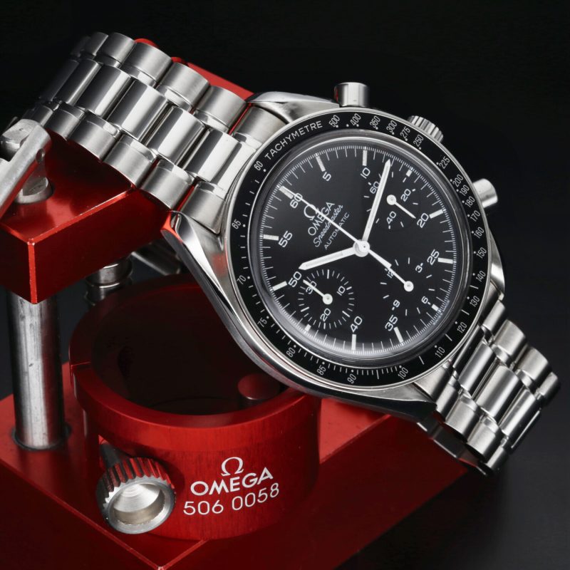 2000 Omega ref. 35105000 Speedmaster Automatico Reduced 39mm, Scatola+Libretto+Garanzia - immagine 5