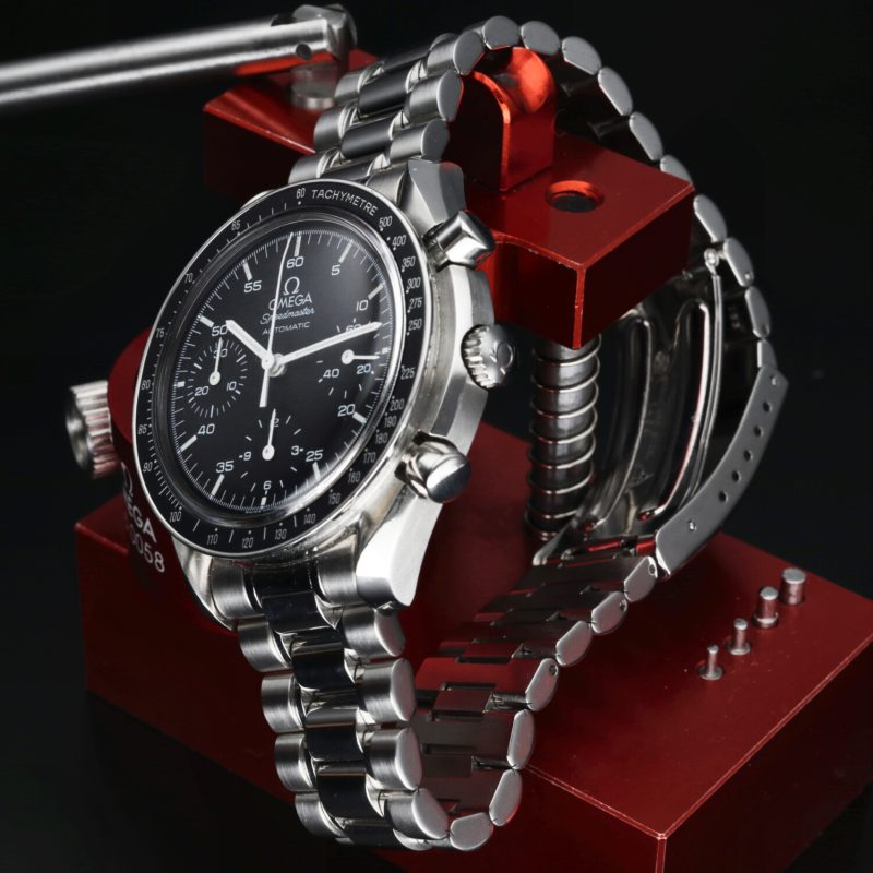 2000 Omega ref. 35105000 Speedmaster Automatico Reduced 39mm, Scatola+Libretto+Garanzia - immagine 6