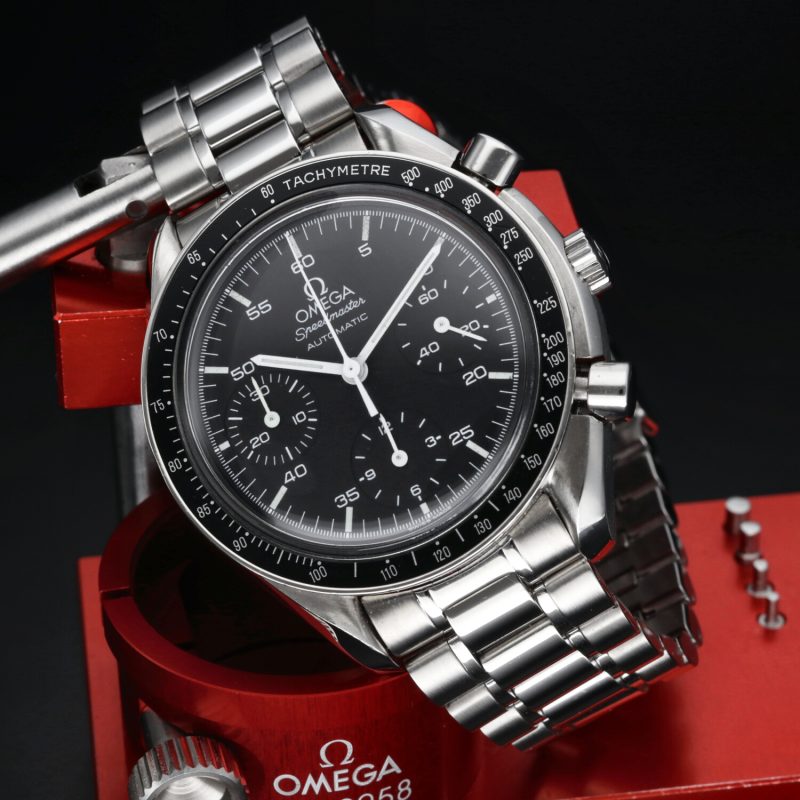 2000 Omega ref. 35105000 Speedmaster Automatico Reduced 39mm, Scatola+Libretto+Garanzia - immagine 4