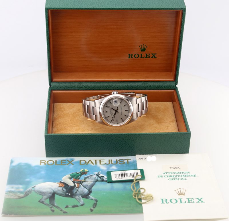 2000 Rolex ref. 16200 Datejust Automatico 36 mm, Scatola, Libretto, Garanzia - immagine 15