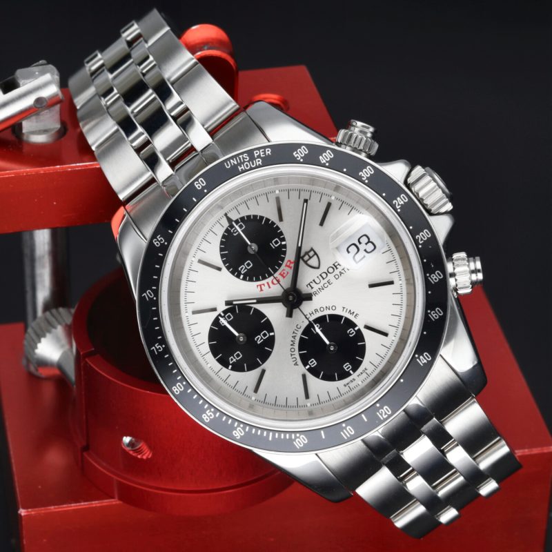2002 Tudor "Tiger" ref. 79260P Chronograph Prince Date Small Block Quadrante Panda - immagine 4