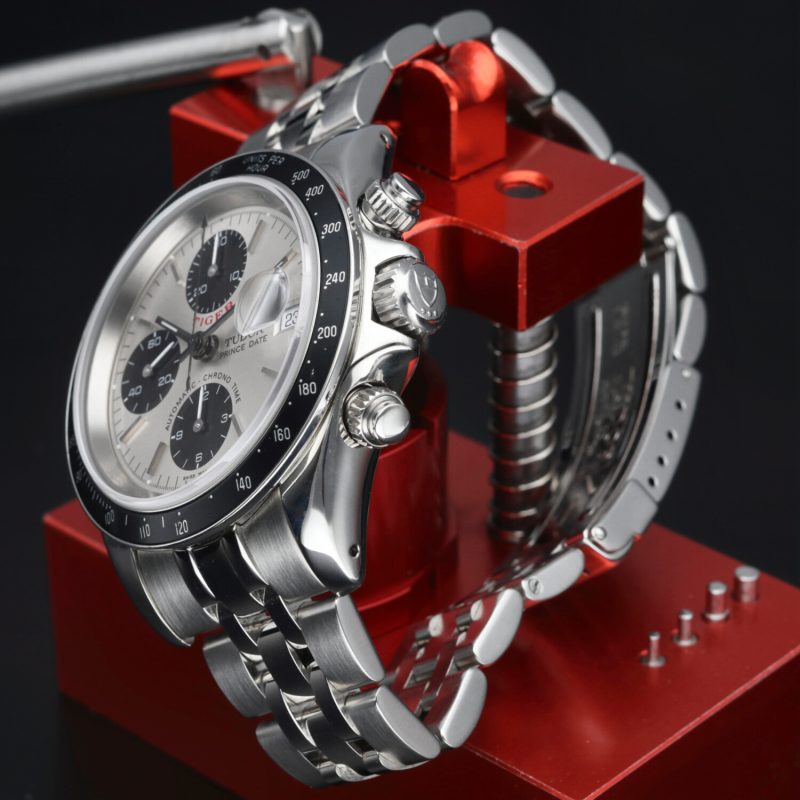 2002 Tudor "Tiger" ref. 79260P Chronograph Prince Date Small Block Quadrante Panda - immagine 6