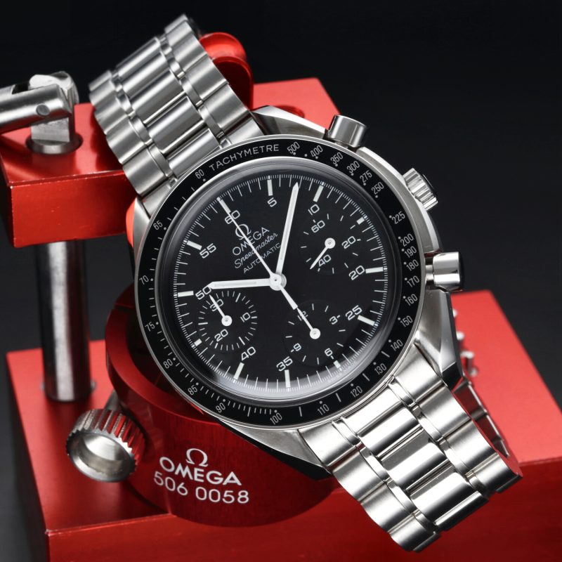 2002 Unworn Omega 35105000 Speedmaster Automatic Reduced, Box+Booklet+Papers+Omega Pen/Notebook - Image 4