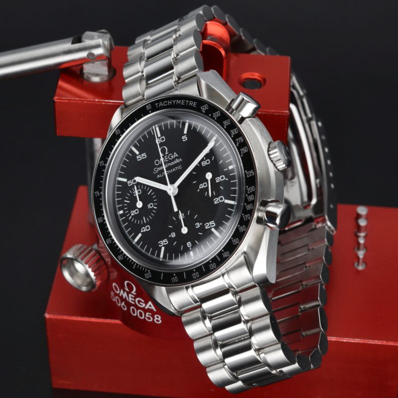 2002 Unworn Omega 35105000 Speedmaster Automatic Reduced, Box+Booklet+Papers+Omega Pen/Notebook - Image 6