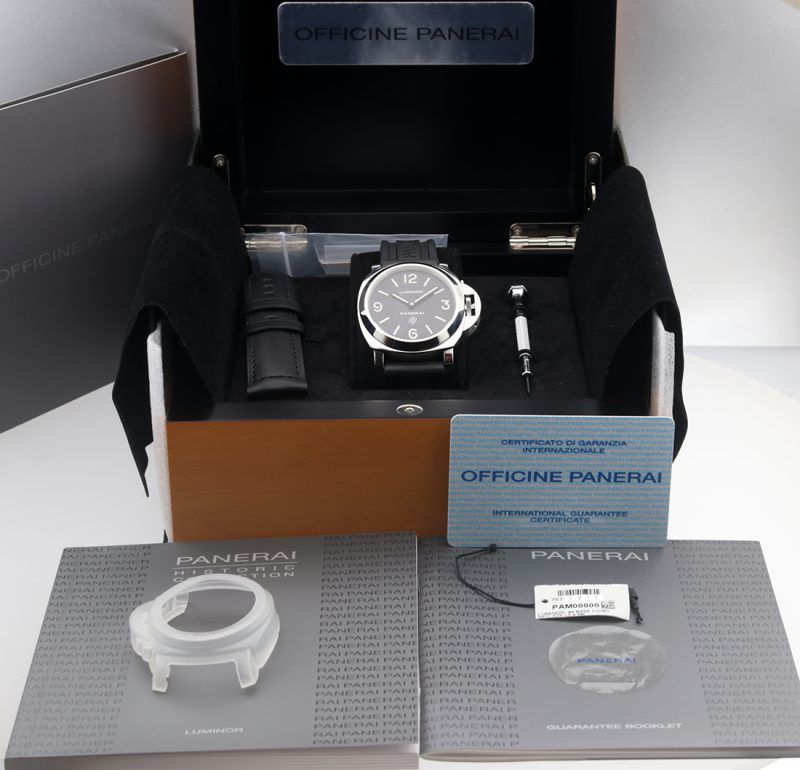 2011 Panerai PAM00000 Luminor Base Logo Handwound 44mm. Box+Booklet+Papers - Image 16