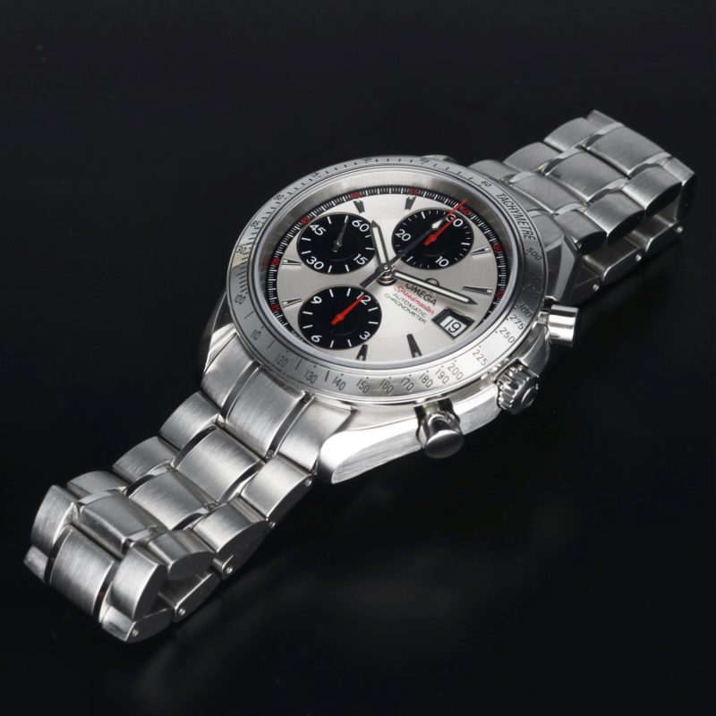 2012 ca. Omega 32113100 Speedmaster Date Automatico 40 mm Quadrante Panda, Scatola+Libretto+Garanzia+Revisione Omega - immagine 12