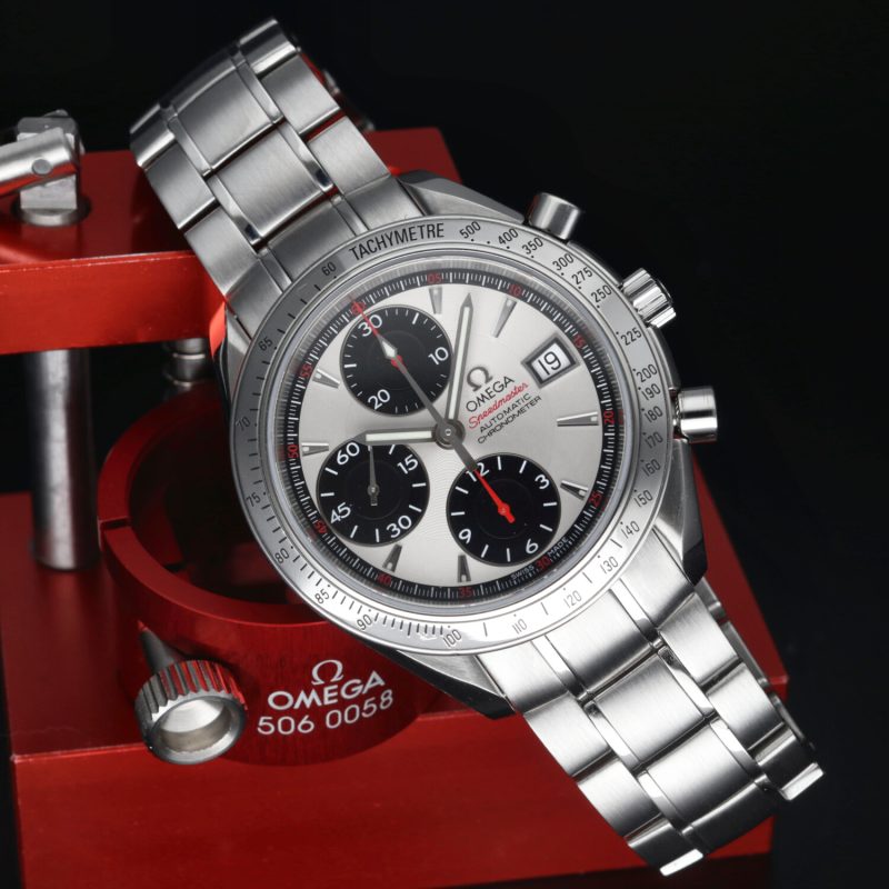 2012 ca. Omega 32113100 Speedmaster Date Automatico 40 mm Quadrante Panda, Scatola+Libretto+Garanzia+Revisione Omega - immagine 4