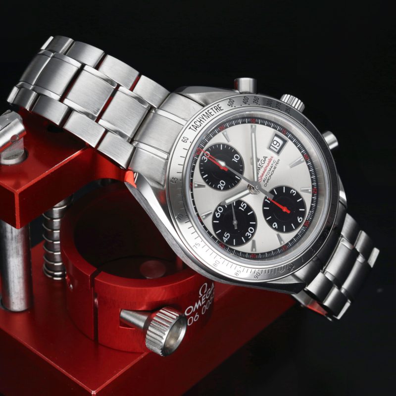 2012 ca. Omega 32113100 Speedmaster Date Automatico 40 mm Quadrante Panda, Scatola+Libretto+Garanzia+Revisione Omega - immagine 5