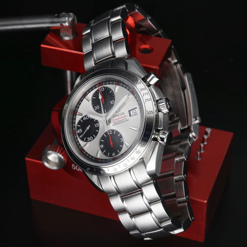 2012 ca. Omega 32113100 Speedmaster Date Automatico 40 mm Quadrante Panda, Scatola+Libretto+Garanzia+Revisione Omega - immagine 6