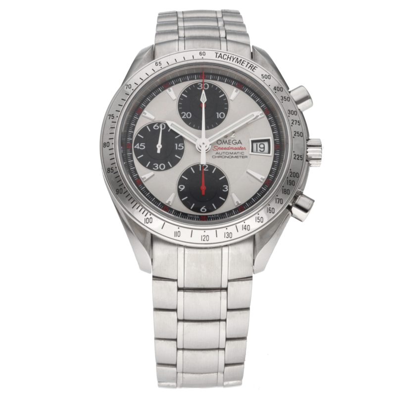 2012 ca. Omega 32113100 Speedmaster Date Automatico 40 mm Quadrante Panda, Scatola+Libretto+Garanzia+Revisione Omega - immagine 3