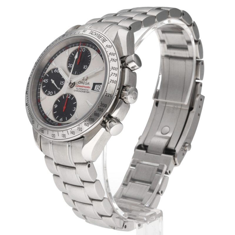2012 ca. Omega 32113100 Speedmaster Date Automatico 40 mm Quadrante Panda, Scatola+Libretto+Garanzia+Revisione Omega - immagine 2