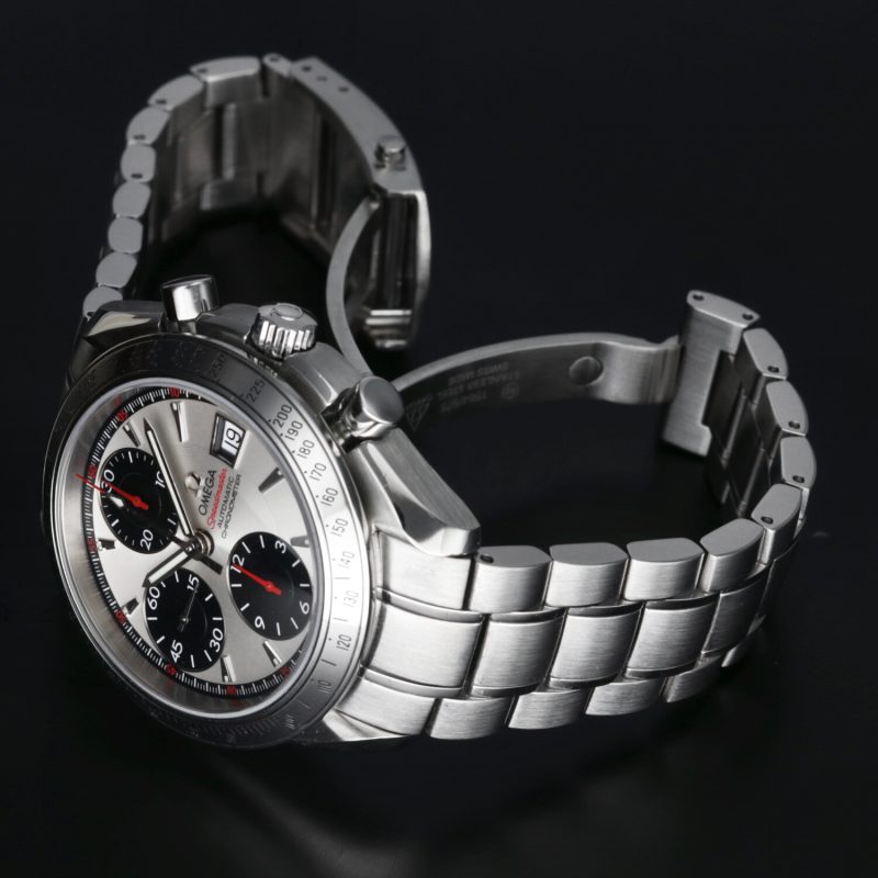 2012 ca. Omega 32113100 Speedmaster Date Automatico 40 mm Quadrante Panda, Scatola+Libretto+Garanzia+Revisione Omega - immagine 14