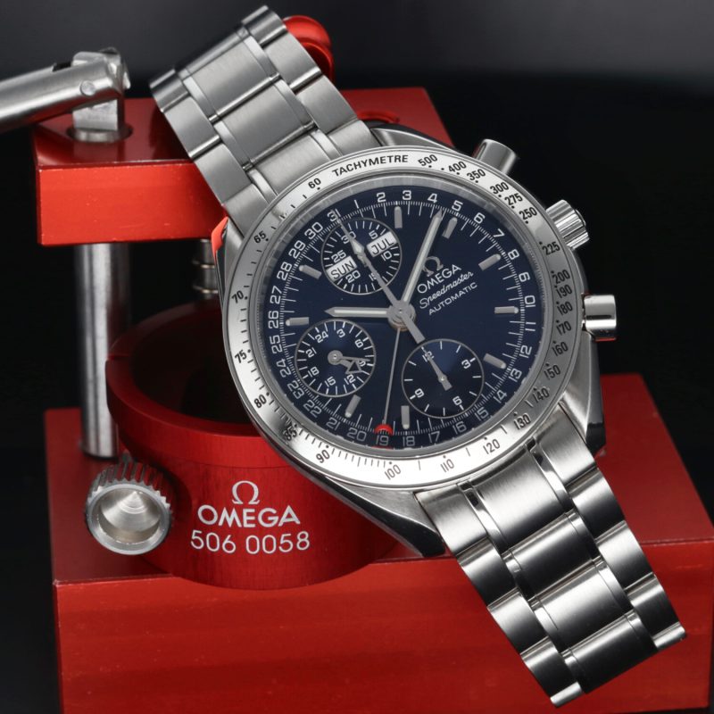 1999 ca. Omega ref. 35238000 Speedmaster Day Date MK40 - Scatola+Libretti+Garanzia+Revisione Omega - immagine 4