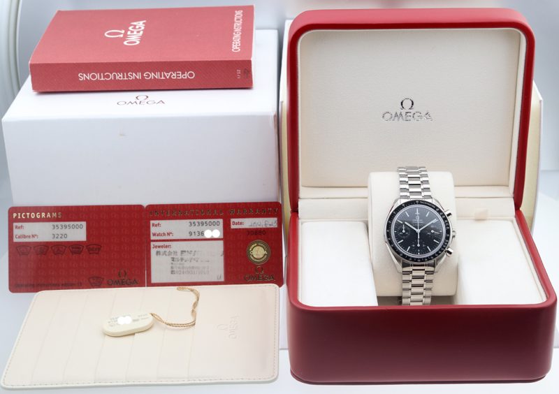2012 Omega Reduced II Zaffiro 35395000 Speedmaster Automatico 39mm, Scatola+Libretto+Garanzia - immagine 16