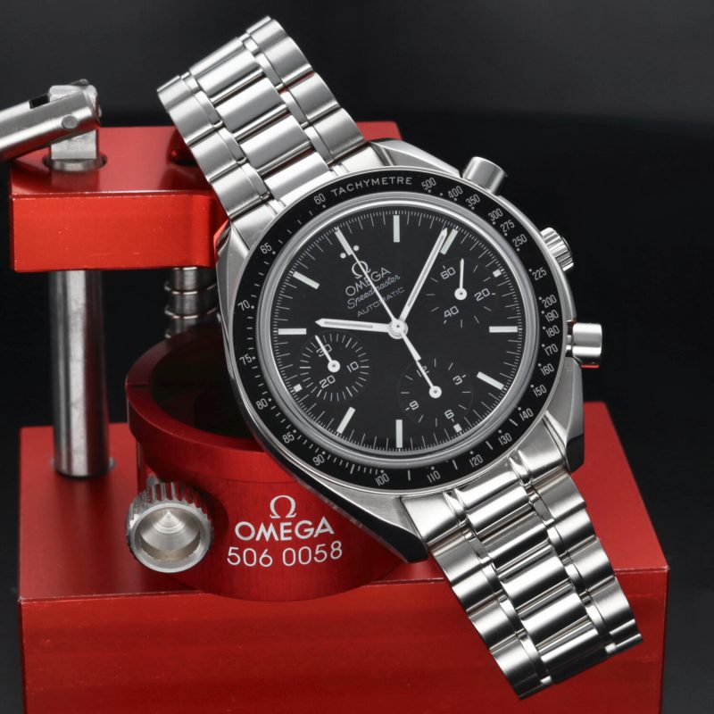 2012 Omega Reduced II Zaffiro 35395000 Speedmaster Automatico 39mm, Scatola+Libretto+Garanzia - immagine 4