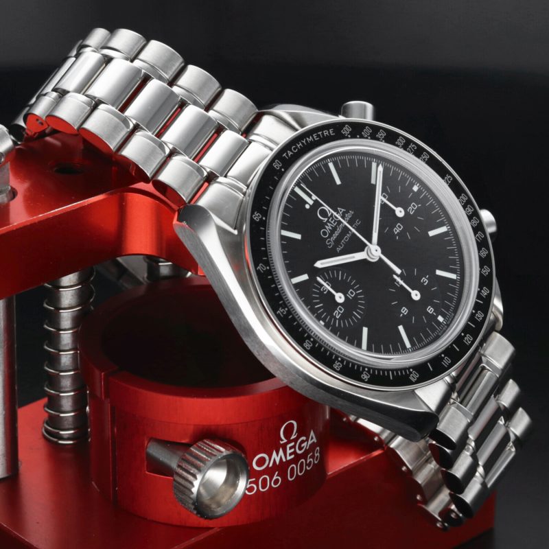 2012 Omega Reduced II Zaffiro 35395000 Speedmaster Automatico 39mm, Scatola+Libretto+Garanzia - immagine 5