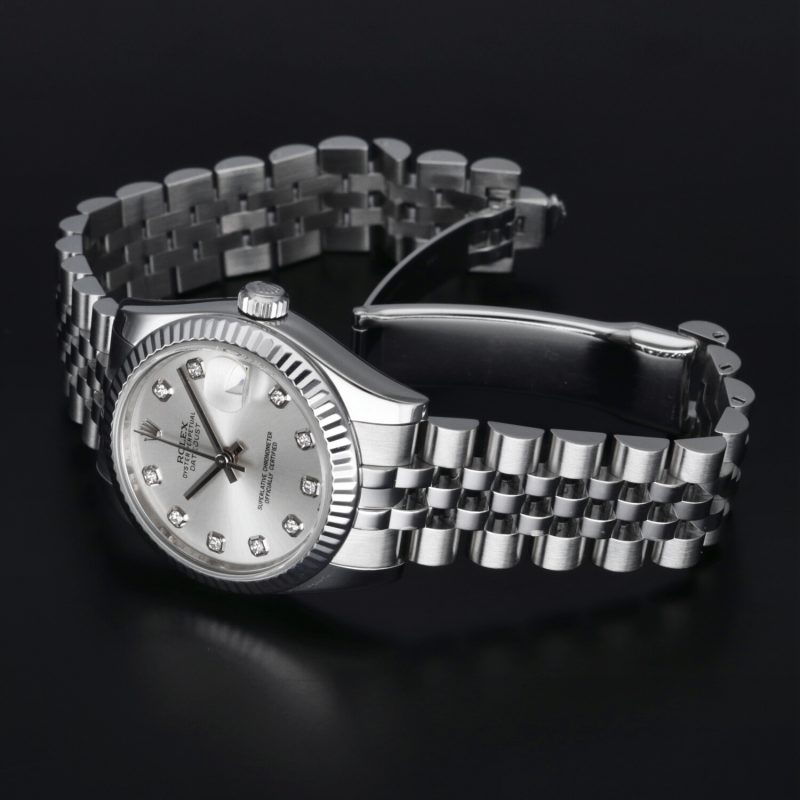 2013 Rolex ref. 178274 Datejust Automatico 31 mm. Quadrante con Diamanti, Scatola, Libretti, Garanzia, Revisionato! - immagine 15