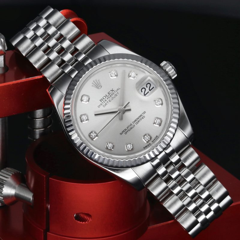 2013 Rolex ref. 178274 Datejust Automatico 31 mm. Quadrante con Diamanti, Scatola, Libretti, Garanzia, Revisionato! - immagine 5