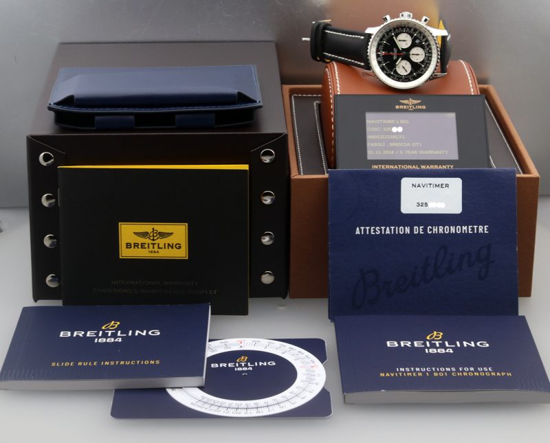 2018 Breitling AB0121211B1X1 Navitimer 1 B01 Crono Automatico 43 mm. Scatola, Libretti, COSC, Garanzia - immagine 16