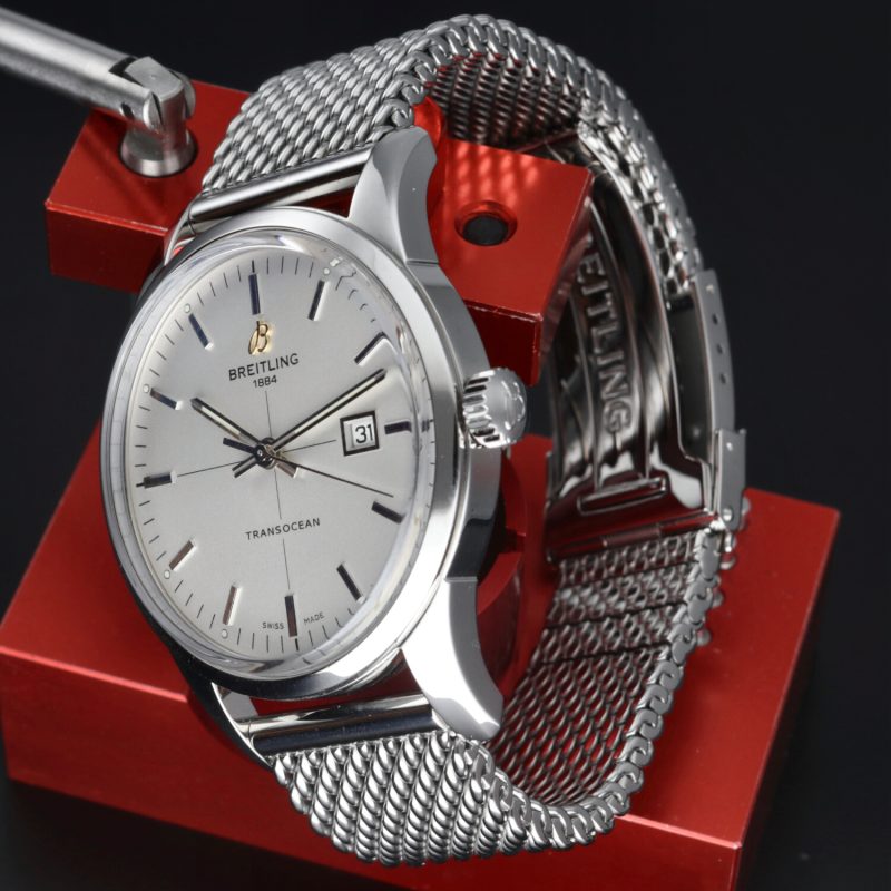 2013 Breitling ref. A1036012/G721/154A Transocean Automatico 43 mm, Service box+Revisione Breitling - immagine 6