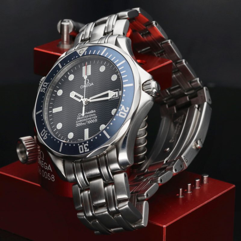 2002 ca. Non Lucidato Omega ref. 25318000 Bond Seamaster 300M Automatico 41 mm. Scatola, Libretto, Garanzia - immagine 7