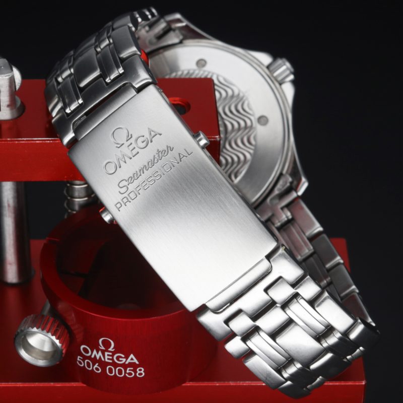 2002 ca. Non Lucidato Omega ref. 25318000 Bond Seamaster 300M Automatico 41 mm. Scatola, Libretto, Garanzia - immagine 8
