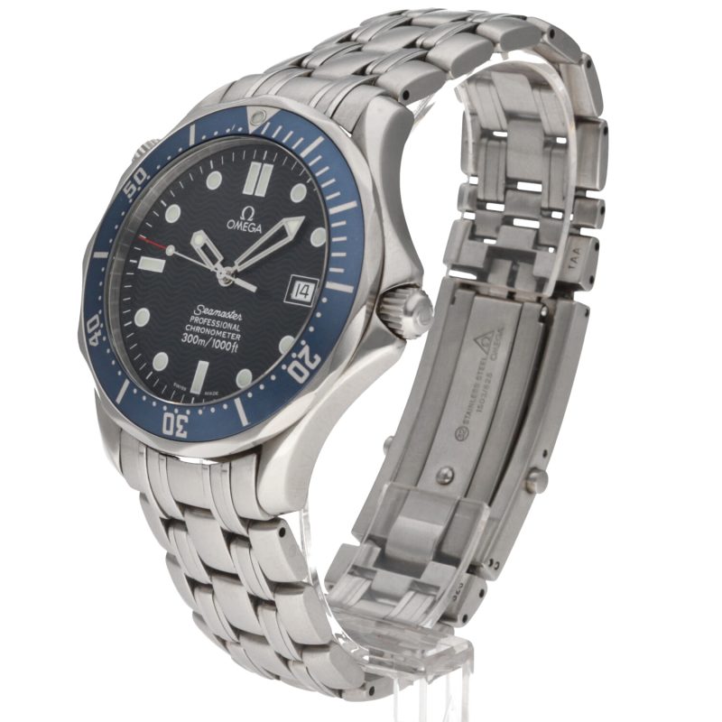 2002 ca. Non Lucidato Omega ref. 25318000 Bond Seamaster 300M Automatico 41 mm. Scatola, Libretto, Garanzia - immagine 2