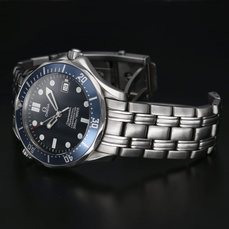 2002 ca. Non Lucidato Omega ref. 25318000 Bond Seamaster 300M Automatico 41 mm. Scatola, Libretto, Garanzia - immagine 15