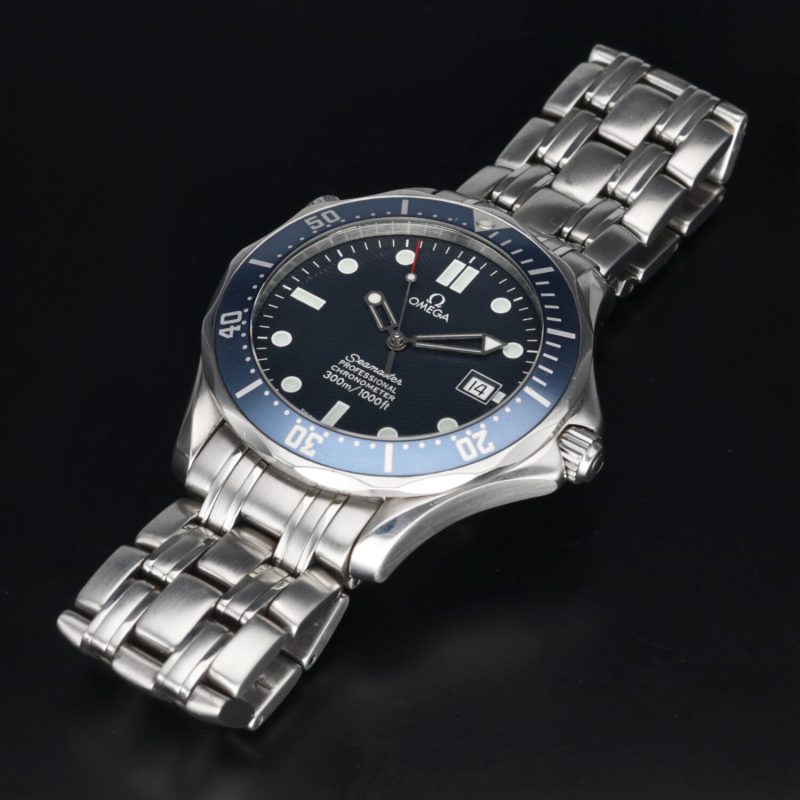 2002 ca. Non Lucidato Omega ref. 25318000 Bond Seamaster 300M Automatico 41 mm. Scatola, Libretto, Garanzia - immagine 13