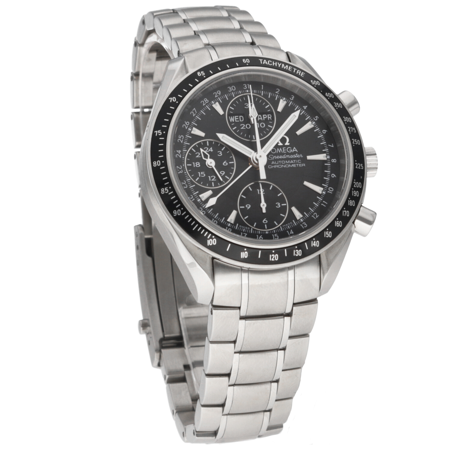 2019 NOS Unworn Omega ref. 32205000 Speedmaster Day Date Triple