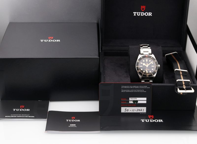 2021 Unpolished Tudor ref. 79030N Black Bay Fifty-Eight Automatic 39 mm, Box+Card+NATO strap - Image 17